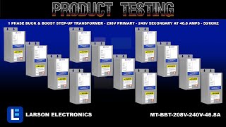 1 Phase Buck amp Boost StepUp Transformer  208V Primary  240V Secondary at 468 Amps  5060Hz [upl. by Asiruam]