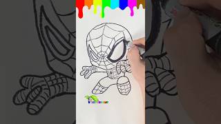 How to Draw SpiderMan for Kids  Easy StepbyStep Tutorial 🎨🕷️ coloringforkids drawingforkids [upl. by Eniliuqcaj209]