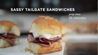 Sassy Tailgate Sandwiches Recipe  PHILADELPHIA Cream Cheese [upl. by Ayatahs895]