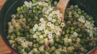 PASTA E PISELLI Ricetta pugliese facile e gustosa [upl. by Reta830]