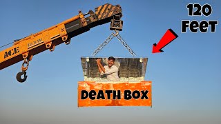 Please Help… Surviving In Death Box At 100 Feet  😥 मुझे क्रैन से बांधकर जिंदा लटका दिया 😑 [upl. by Netsrejk]