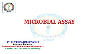 MICROBIAL ASSAY [upl. by Andonis371]