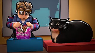 ROBLOX BUY FOOD TO FEED YOUR CAT i got all the endings 😎 [upl. by Sihtnyc711]