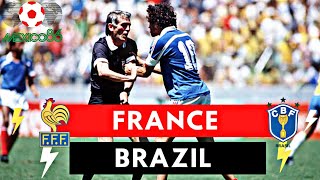 France vs Brazil 11  43  All Goals amp Highlights  1986 World Cup [upl. by Leizahaj]