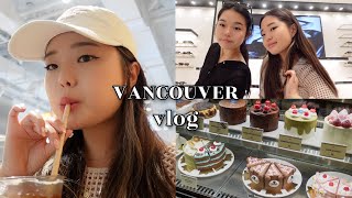 🇨🇦 VANCOUVER travel vlog reunion cute cafes shopping haul exploring Canada 🛍🌼 [upl. by Mir134]