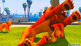 SCAR VS SIMBA AND NALA Editor Rockstar Movie Cinematic Short Film [upl. by Rocca]