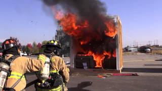 Home Fire Sprinkler Demonstration [upl. by Ainessey794]