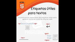 Etiquetas p hr br y pre en HTML [upl. by Britte52]