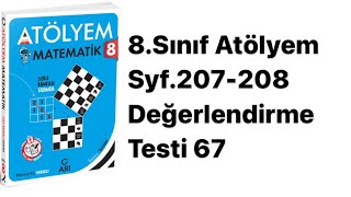 8SINIF ATÖLYEM S207208 DEĞERLENDİRME TESTİ 67 [upl. by Westerfield]