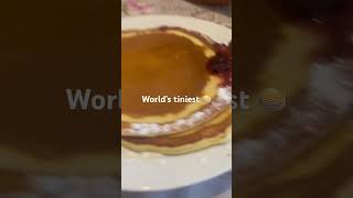 WORLDS TINIEST PANCAKE 🥞 [upl. by Yenaffit]