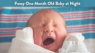 Fussy One Month Old Baby at Night  CloudMom [upl. by Ahsoyek601]