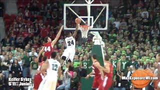 Keifer Sykes GOES OFF w Career High 32 Points Against Wisconsin Badgers UWGB Highlights 111613 [upl. by Nicholas]