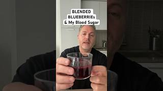 Blended blueberries versus whole blueberries and my blood sugar  glucose bloodsugar blueberries [upl. by Eikram]