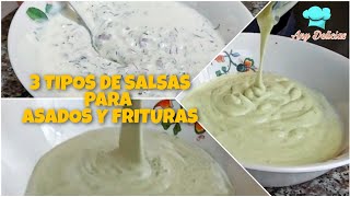 SALSAS PARA SALCHIPAPAS  Con 1 Sólo huevo [upl. by Wenger656]