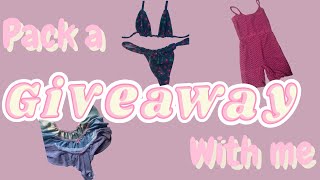 Pack a Giveaway with Me [upl. by Eidnalem]