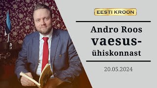 Andro Roos Eesti vaesusühiskonnast [upl. by Laro]