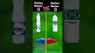 kinley water vs bisleri water  shorts  challenge [upl. by Kcirdahs]