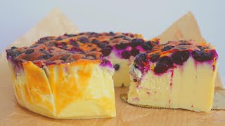 4Ingredient CREAMY amp HEALTHY Blueberry Yogurt Cake  Air Fryer Recipe [upl. by Perzan278]