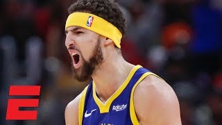 Klay Thompson sets NBA record for most 3s in a game 14 drops 52 vs Bulls  NBA Highlights [upl. by Naujuj962]