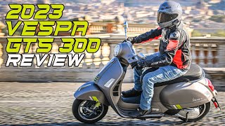 2023 Vespa GTS300 Review [upl. by Leahcimsemaj]