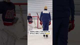 Simple drill for goalies of all skill levels😅 [upl. by Haimarej211]