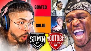 CASTRO REACTS TO THE SIDEMEN RATING THE CHARITY MATCH PLAYERS PART 1 [upl. by Publea]