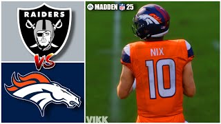 Raiders vs Broncos Week 5 Simulation Madden 25 PS5 [upl. by Good539]