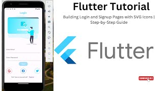 Flutter Tutorial Building Login and Signup Pages with SVG Icons  StepbyStep Guide [upl. by Adla677]