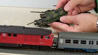 Märklin Militärzug mit BR 232 Spur H0  26606 Güterzug mit Militärgut der Bundeswehr [upl. by Lah]