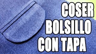 Tutorial Bolsillo con tapa [upl. by Zulaledairam]