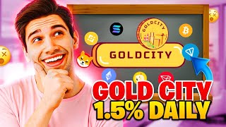 Gold city Game  Invest Now And Get 15 Daily Profit [upl. by Prestige]