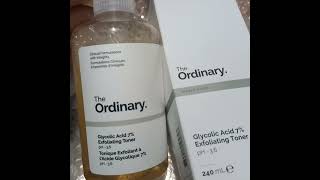 ordinary glycolic acid glycolic acid serum exfoliating toner  acidic toner  weekly exfoliation [upl. by Nnylarak761]