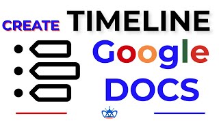 Creating a Timeline on Google Docs  QUICK Guide [upl. by Illoh]