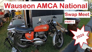 Wauseon 24 Vintage Motorcycle Swap Meet Part 1 [upl. by Aidnyc175]