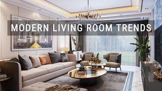 Top 7 Modern Living Room Design Trends 2024  2025 [upl. by Nagram]