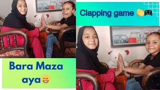 Clapping game double this that Hand clapping game for two players 👏 Bohat fun kiya😊 [upl. by Ameerak]