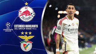 Salzburg vs Benfica Extended Highlights  UCL Group Stage MD 6  CBS Sports Golazo [upl. by Fechter8]