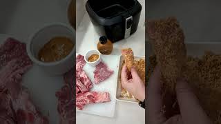 PORK RINDS FRIED RIBS AIR FRYER [upl. by Aieki]