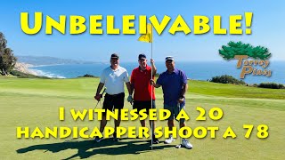 Torrey Pines North  20 handicapper shoots a 78 [upl. by Tremml132]