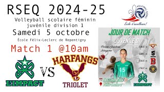 Duro vs Triolet  05102024 Repentigny Match 10am [upl. by Adiaz]