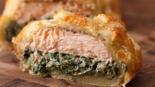 Puff Pastry Salmon Salmon Wellington [upl. by Frydman]