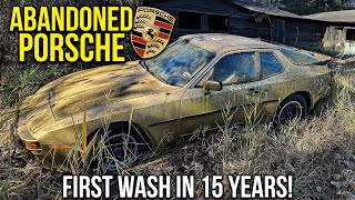 First Wash in 15 Years ABANDONED Barn Find Porsche  Car Detailing Restoration [upl. by Bunder]