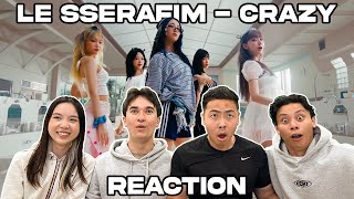 LE SSERAFIM 르세라핌 CRAZY MV  Dance Practice REACTION [upl. by Acsehcnarf11]