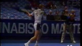 1989 Nabisco Master Round Robin Becker b Edberg [upl. by Shornick]