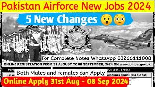 Pakistan Airforce Jobs 2024 Online Apply  Paf Initial Test Preparation [upl. by Isdnil]