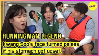 RUNNINGMAN Kwang Soos face turned paleas if his stomach got upset ENGSUB [upl. by Zillah]