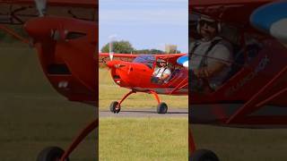 Aeropro Eurofox GCMOB taxiing on runaway plane lightaircraft smallplane [upl. by Eyram494]