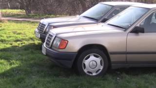 Mercedes W124 Duell 300D gegen 300E 4matic [upl. by Adeuga]