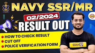 NAVY SSR MR RESULT 2024  NAVY SSR MR RESULT KAISE CHECK KARE  NAVY SSR MR CUT OFF 2024 [upl. by Blunt98]