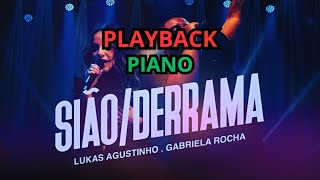 PLAYBACK  SIÃO  Lukas Agustinho e Gabriela Rocha PIANO COM LETRA [upl. by Halima]